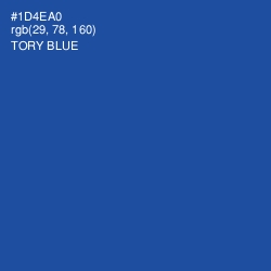 #1D4EA0 - Tory Blue Color Image